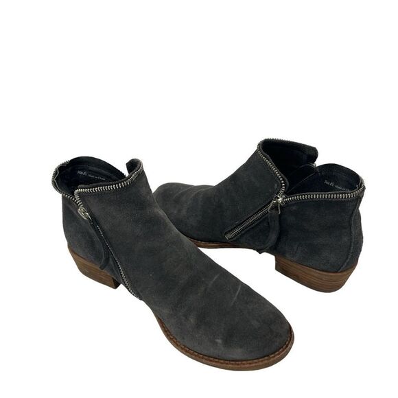 Dolce Vita Sofiya suede dark gray zipper around style booties size 8.5 - Picture 1 of 8